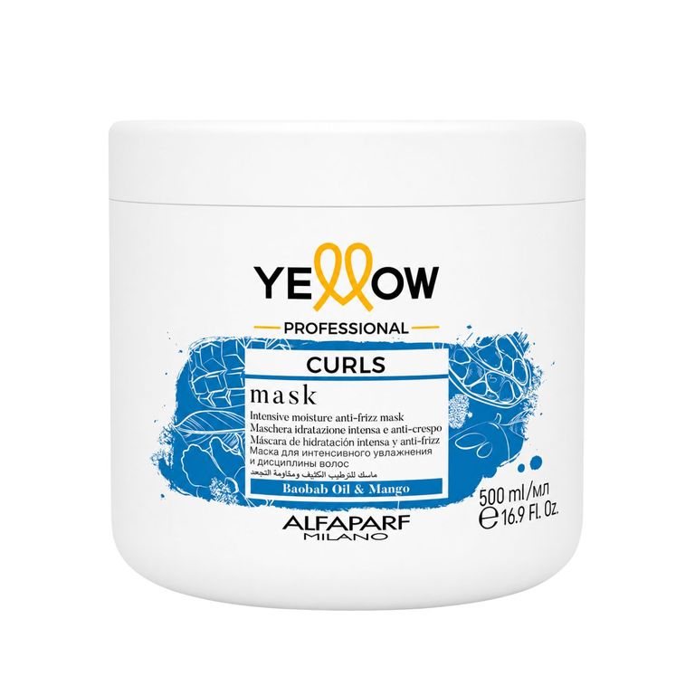 Yellow Mascarilla Curls Rizos 500ml - ALFAPARF
