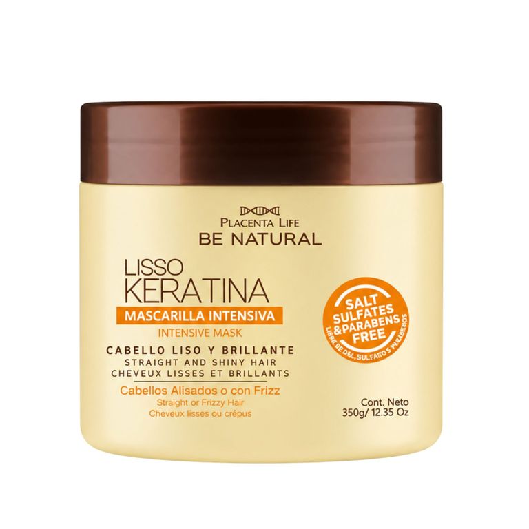 Mascarilla Lisso Keratina 350 gr - BE NATURAL