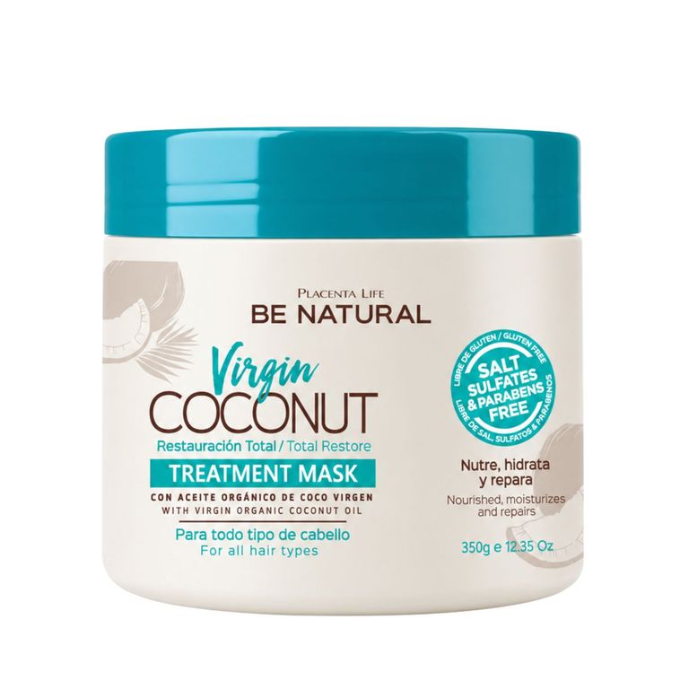 Mascarilla Virgin Coconut 350 gr - BE NATURAL