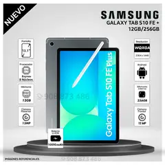 SAMSUNG - Tablet Galaxy Tab S10 FE Plus 13.1 pulg. WUXGA 256GB 12GB RAM - GRAY