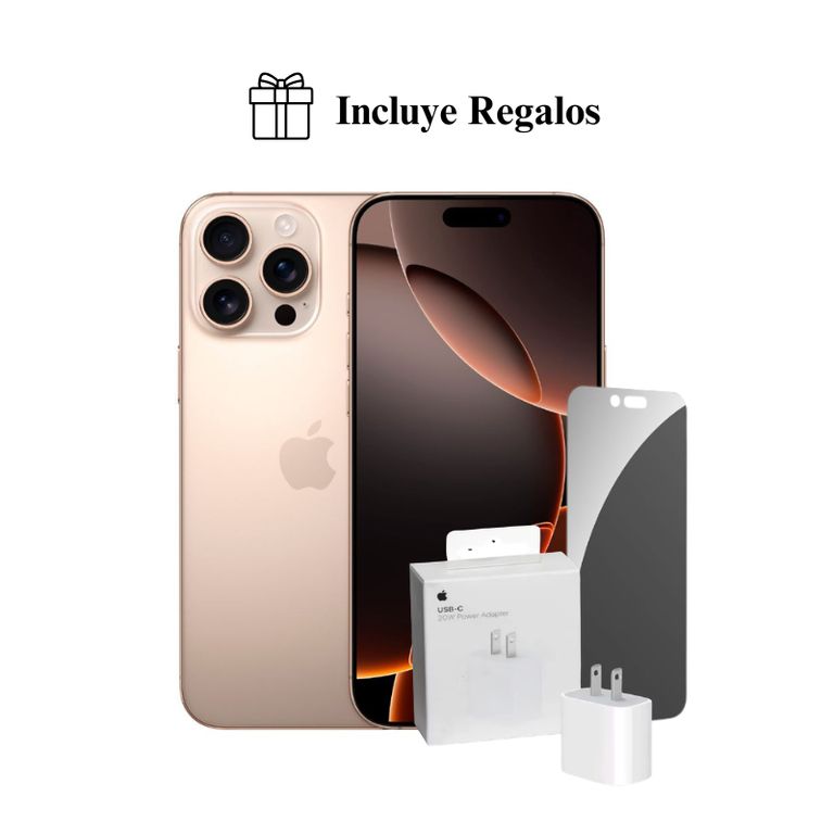 IPhone 16 Pro Max 256GB (Chip Fisico) - Desert Titanium + Combo Regalo