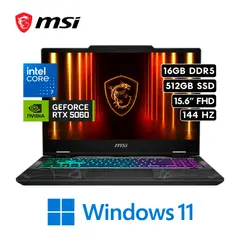 Msi - Laptop Gaming Cyborg 15 B2RWFKG - Intel Core 7 240H 16GB 512GB RTX 5060 8GB 15.6″ 144HZ FHD W11