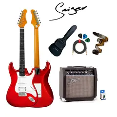 SMIGER - PACK DE GUITARRA ELECTRICA Y AMPLIFICADOR 20 WATTS Y FUNDA Y AFINADOR