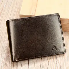 ALDEBARAN - Billetera de Cuero Vacuno Aldebarán 1172 Diseño Clásico con RFID