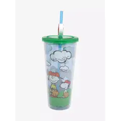 SNOOPY - Vaso Acrilico con topper baseball