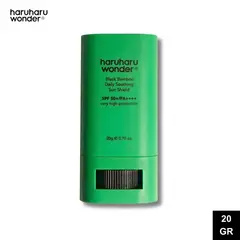 HARUHARU WONDER - Protector Solar Barra Hidratante Piel Seca y Sensible - Black Bamboo Daily Soothing Sun Shield 20gr