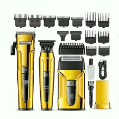GENERICO - Cortadora Pelo Trimmer Shaver 3en1 Profesional Vgr V-694 Color Dorado