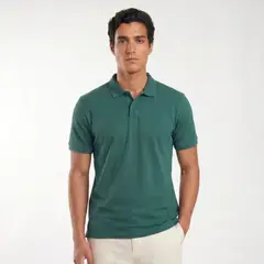 Drop The Label - Polo Camisero Verde Algodón Pima