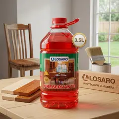 LOSARO - PRESERVANTE PARA MADERA Y MATA POLILLAS 1 GALON - FACIL DE USAR