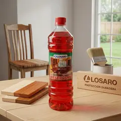 LOSARO - PRESERVANTE PARA MADERA Y MATA POLILLAS 1 LITRO - FACIL DE USAR