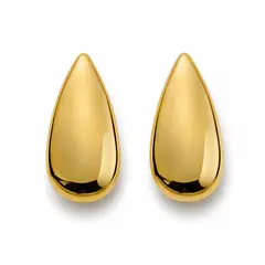 FERNANDA ROMERO JOYAS Y ACCESORIOS - Lindos Aretes Dorados en formas de Gotas Largas - Tendencia