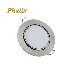 GENERICO - SPOT DE 7W LUZ BLANCA COLOR PLATEADO 220V 500LM