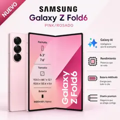 SAMSUNG - Celular Smartphone Galaxy Z FOLD6 5G 512GB SSD 12GB RAM 120Hz AMOLED 4400 mAh SM-F956B