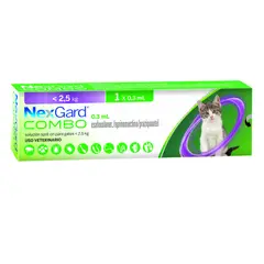 NEXGARD - Antipulgas Combo Gato 0.8 a 2.5 Kg