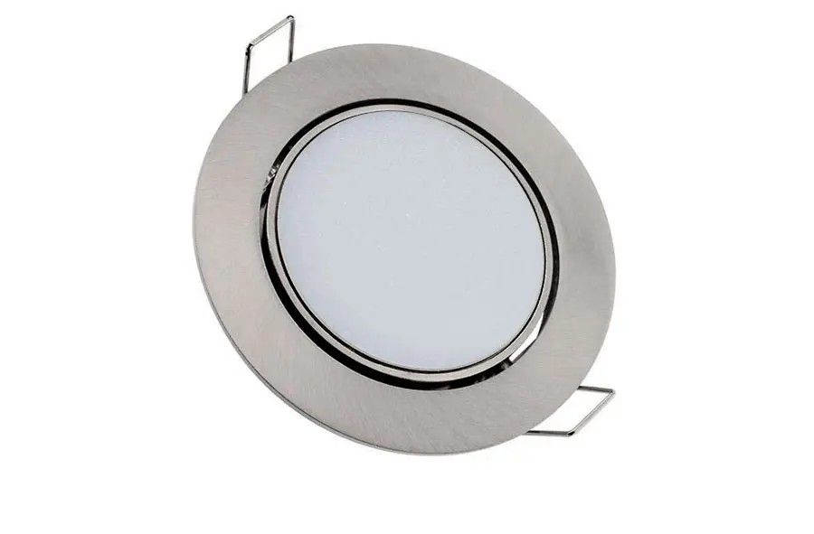 SPOT DE 7W LUZ BLANCA COLOR NIQUEL 220V 500LM