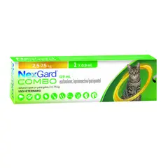 NEXGARD - Antipulgas Combo Gato 2.5 a 7.5 Kg