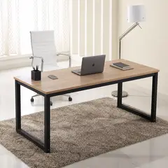 GENERICO - ESCRITORIO ESTILO INDUSTRIAL AMPLIO CON MELAMINA 200 cm