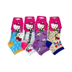 SANRIO - Pack 4 Medias HELLO KITTY Talla 32 a 36