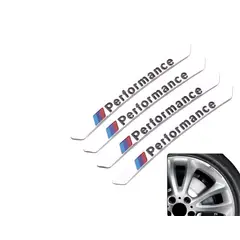 GENERICO - Sticker para aro BMW estilo M Performance – Set x4 decorativo deportivo