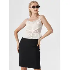 ANDREW'S TIES - Top para Mujer Kathia con Botones Frontales