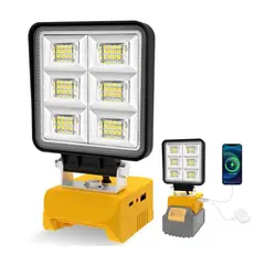 DEWALT - Reflector de Trabajo Inalambrico 52W LED 5200 Lumenes para baterias 20V con puerto USB-C