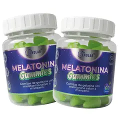 ZENDLAB - Pack x2 Melatonina Gomitas 60 Und 5mg Sabor Manzana