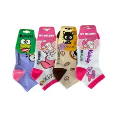 SANRIO - Pack 4 Medias MELODY amigos Talla 32 a 36