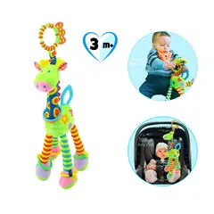 Baby - Peluche Sensorial Jirafita Verde para Bebé 3+ Meses con Sonidos y Texturas