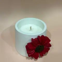 GENERICO - Maglo Home - Vela de soya envase con flor aromatica frutos rojos