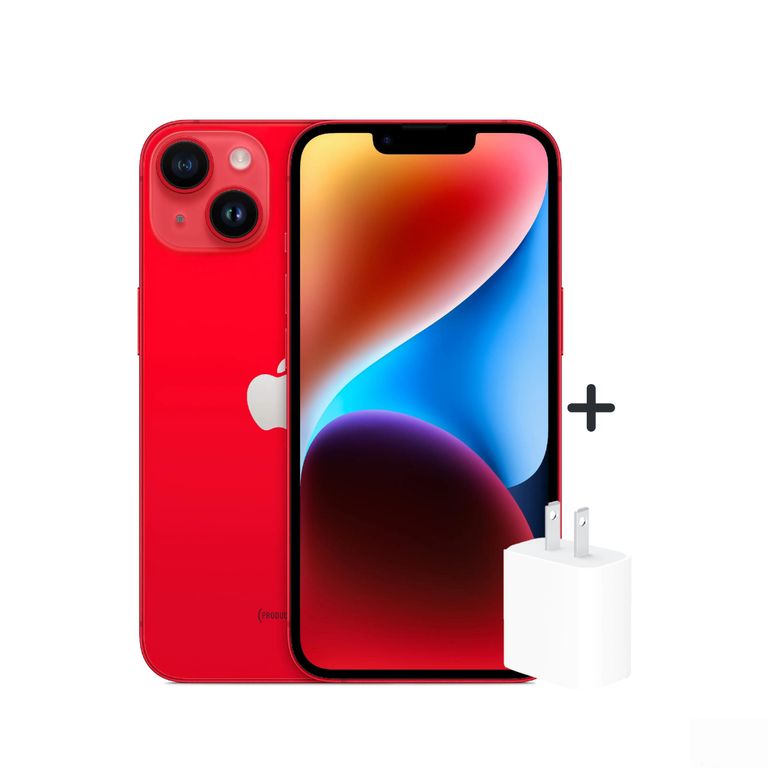 IPhone 14 Plus 256GB ROJO + Cargador 20W