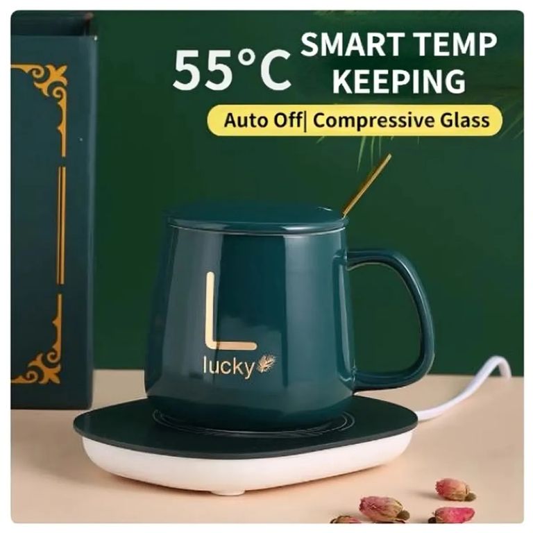 Taza Mug + Calentador Electrico de Bebidas - Verde