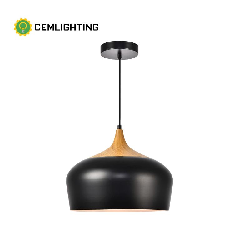 LAMPARA COLGANTE MALAGA NEGRO E27