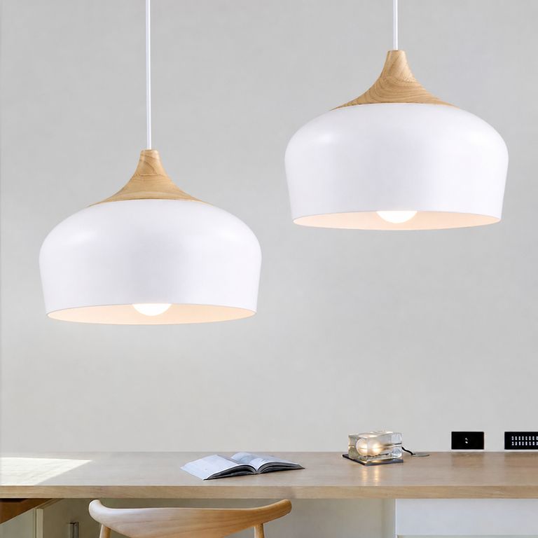 LAMPARA COLGANTE MALAGA BLANCO E27