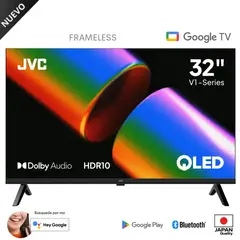 GENERICO - Televisor JVC 32 QLED HD Google Tv LT-32KM1584 Smart Tv