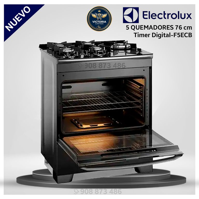 Cocina 5 Quemadores 76 cm F5ECB Timer Digital - Modelo Nuevo