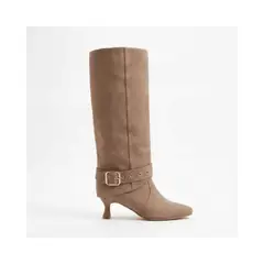 PALINI SHOES - Bota en punta con taco 5 color beige