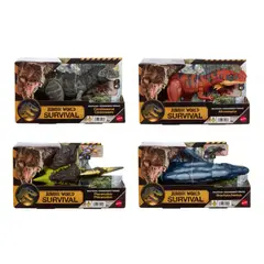 MATTEL - Jurassic World Wild Roar Ceratosaurus Figura de Acción Dinosaurio