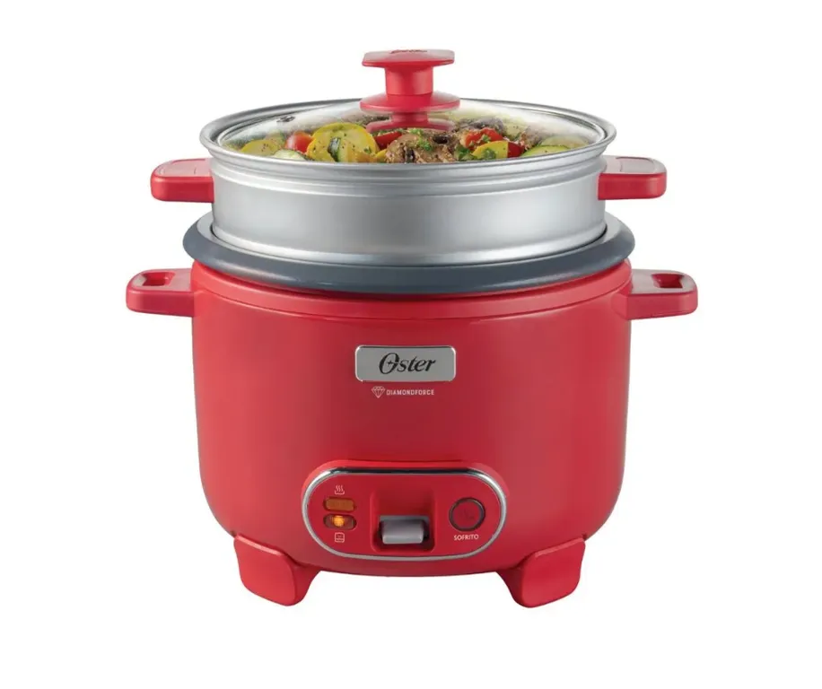 Arrocera Multifuncional CKSTRC10DFPNK-053 10 Tazas Rojo Cereza