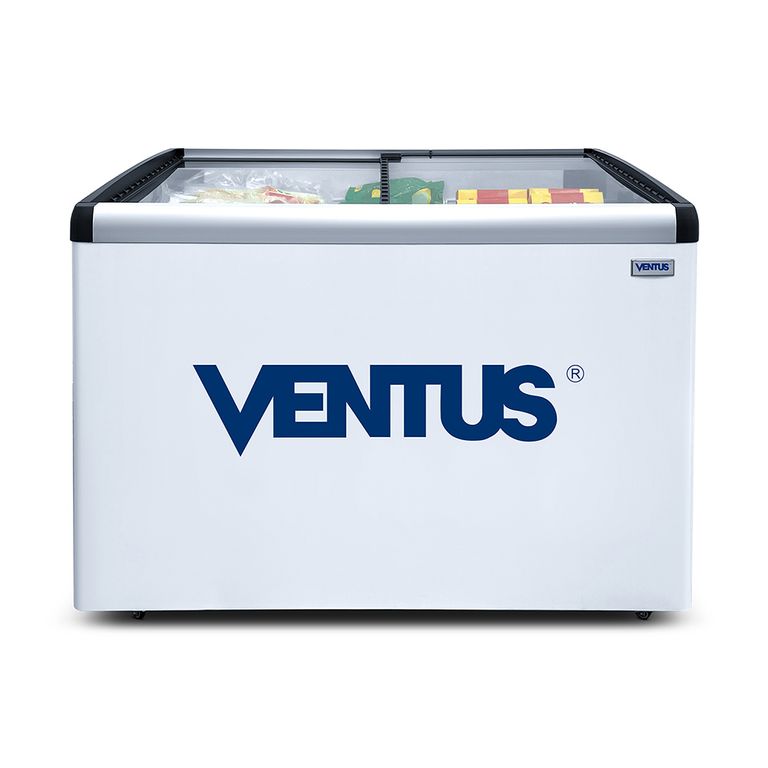 Congeladora Tapa De Vidrio plano inclinado Blanco de 400Lt - CTV-400IV