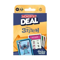 HASBRO - Juego de Cartas Monopoly Deal Stitch Disney Edición Familiar