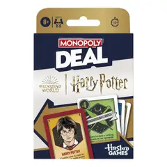 Hasbro - Juego de Cartas Monopoly Deal Harry Potter
