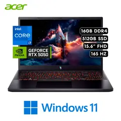 ACER - Laptop Nitro V15 Intel i7 13620H RAM 16GB 512GB SSD RTX 5050 8GB 15.6″ FHD 165Hz W11