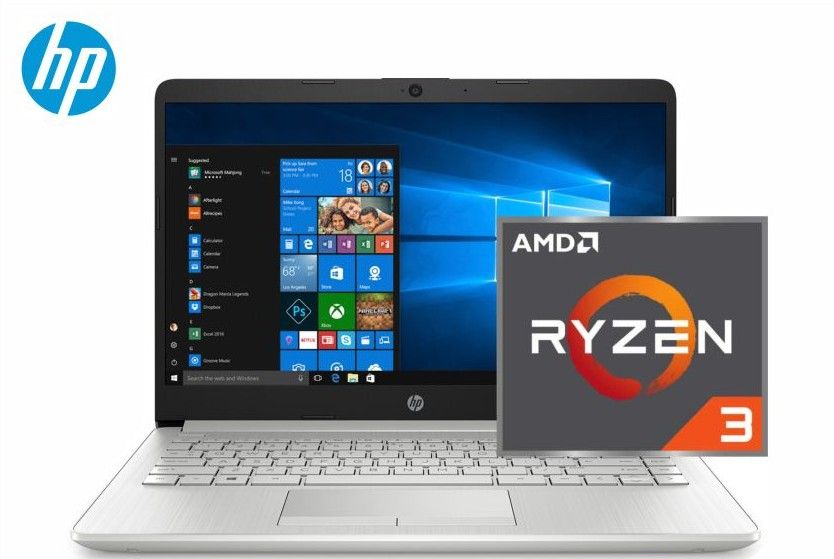 LAPTOP 14-DK1025WM AMD RYZEN 3 3250U 2.6GHZ 4GB DDR4, 120GB SSD + 1TB 14" HD (1366X768) VIDEO RADEON VEGA W. 10 COLOR SILVER