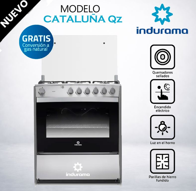 Cocina 6 Hornillas CATALUÑA CROMA - Modelo Nuevo