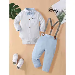 GENERICO - TRAJE TERNO BAUTIZO PARA BEBE NIÑO