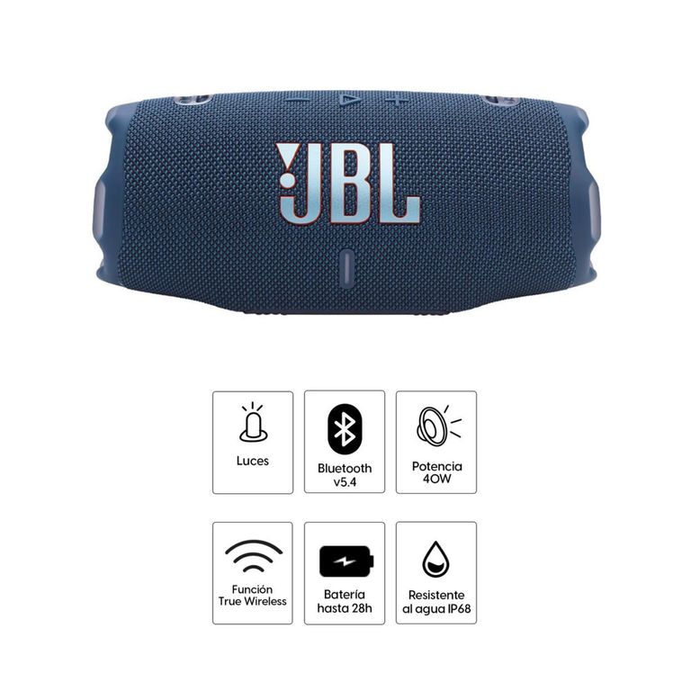 Parlante Portatil JBL Charge 6 Blutooht Color Azul