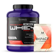 Ultimate Nutrition - Prostar 100 % Whey 5 LB Proteina Whey - Strawberry + Creatina Myprotein 250 G