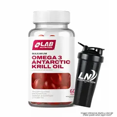 LAB NUTRITION USA - Maximum Omega 3 Antarctic Krill Oil - Lab Nutrition 60 Capsulas + Shaker