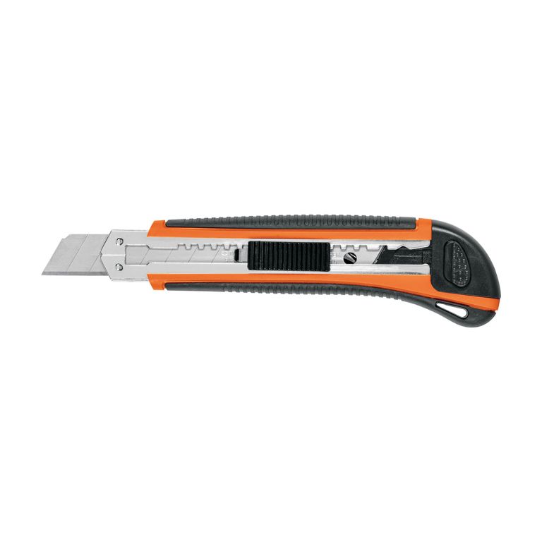 Cutter 18 mm profesional con alma metálica y grip, cod 16977