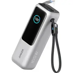 Anker - POWER BANK 25000 MAH y 165 WATTS HOMOLOGADO PARA VIAJES EN AVION -COLOR SILVER